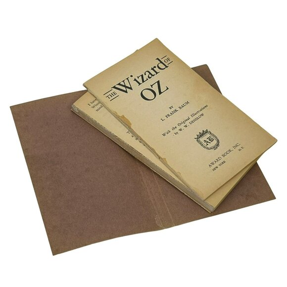 Vintage Wizard of Oz Frank Baum Leatherette Paperback Family Classics Novel - Picture 3 of 9